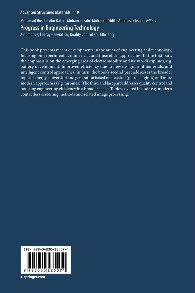 Weitere Ansicht: Progress in Engineering Technology