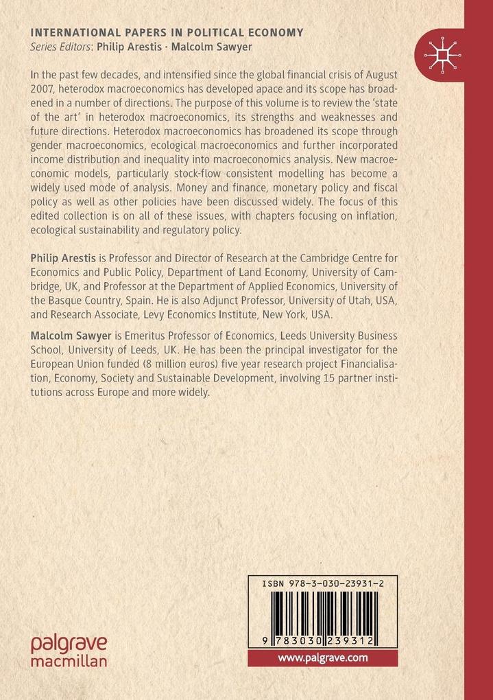 Weitere Ansicht: Frontiers of Heterodox Macroeconomics