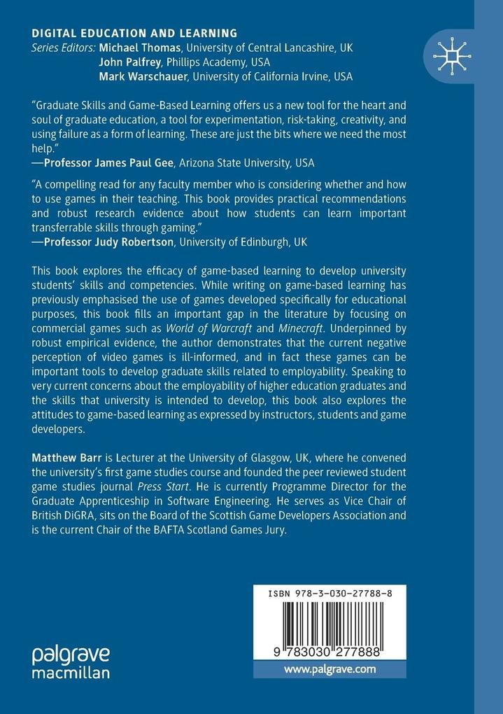 Weitere Ansicht: Graduate Skills and Game-Based Learning | Matthew Barr