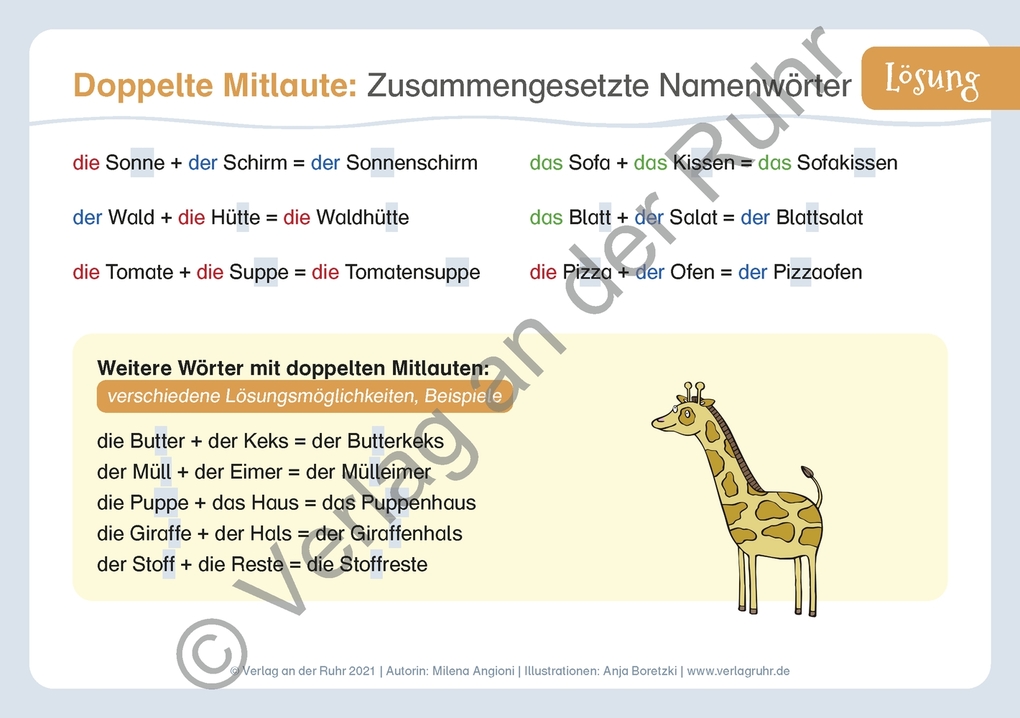 Weitere Ansicht: Die Rechtschreib-Übungskartei - Klasse 3/4 | Milena Angioni