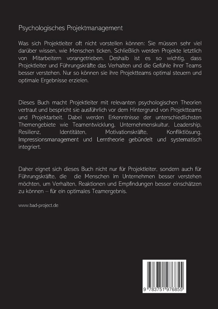 Weitere Ansicht: Psychologisches Projektmanagement | Leif Rogell
