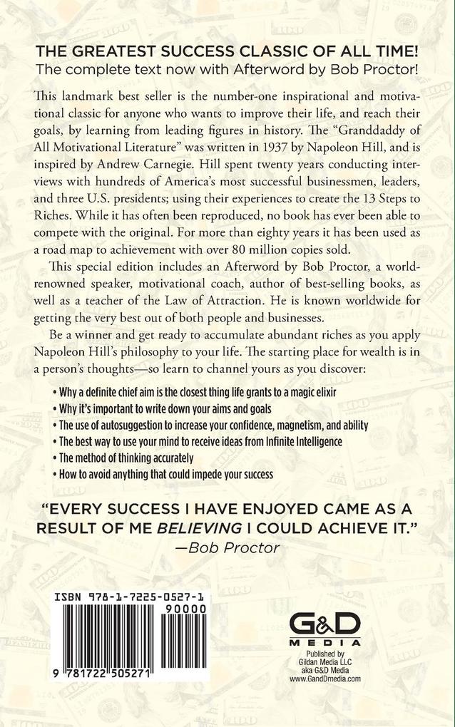 Weitere Ansicht: Think and Grow Rich | Napoleon Hill, Bob Proctor