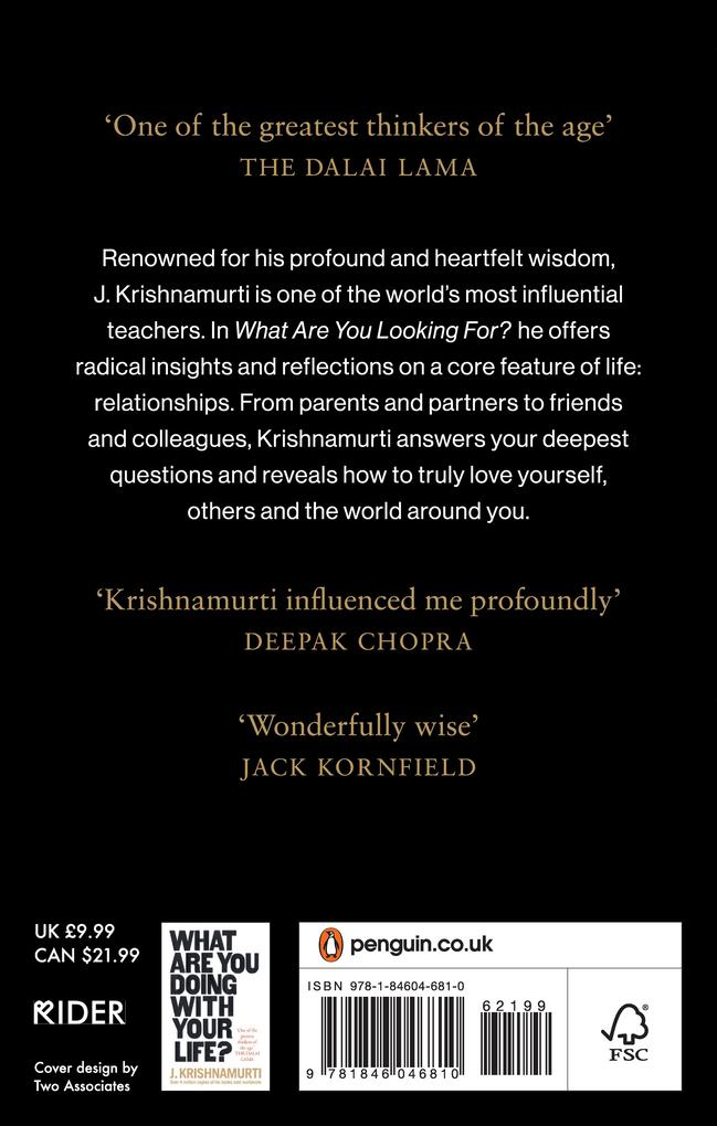 Weitere Ansicht: What Are You Looking For? | J. Krishnamurti