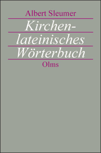 Produktbild: Kirchenlateinisches Wörterbuch | Albert Sleumer