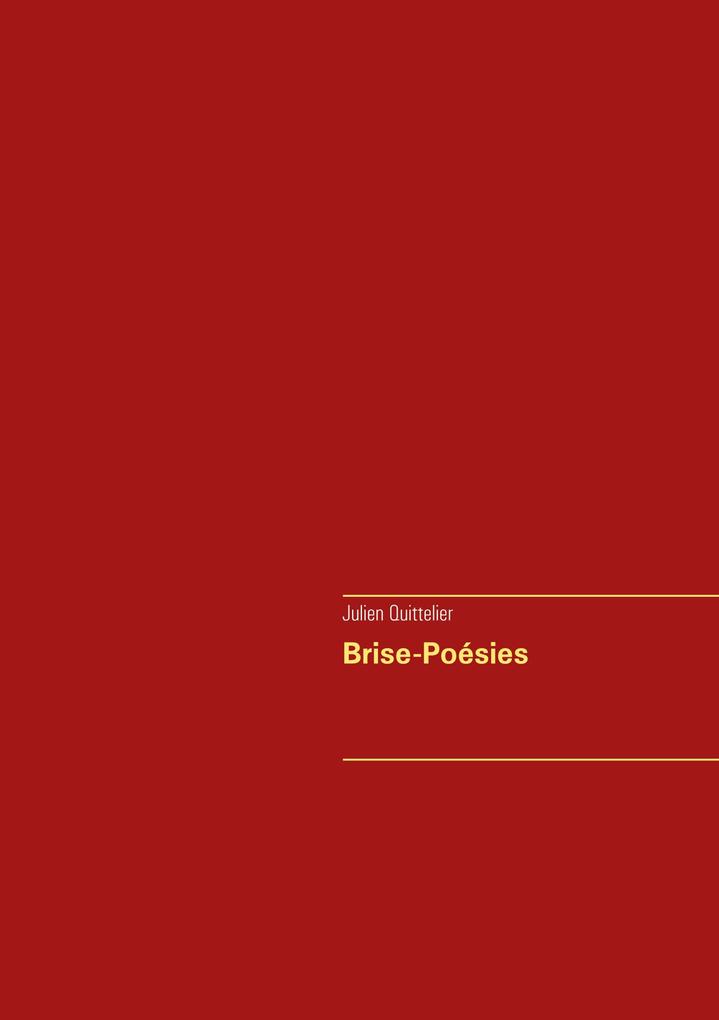Brise-Poésies als Taschenbuch