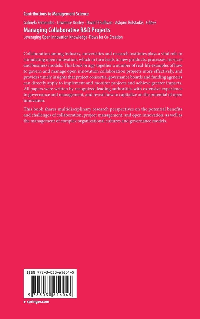 Weitere Ansicht: Managing Collaborative R&D Projects