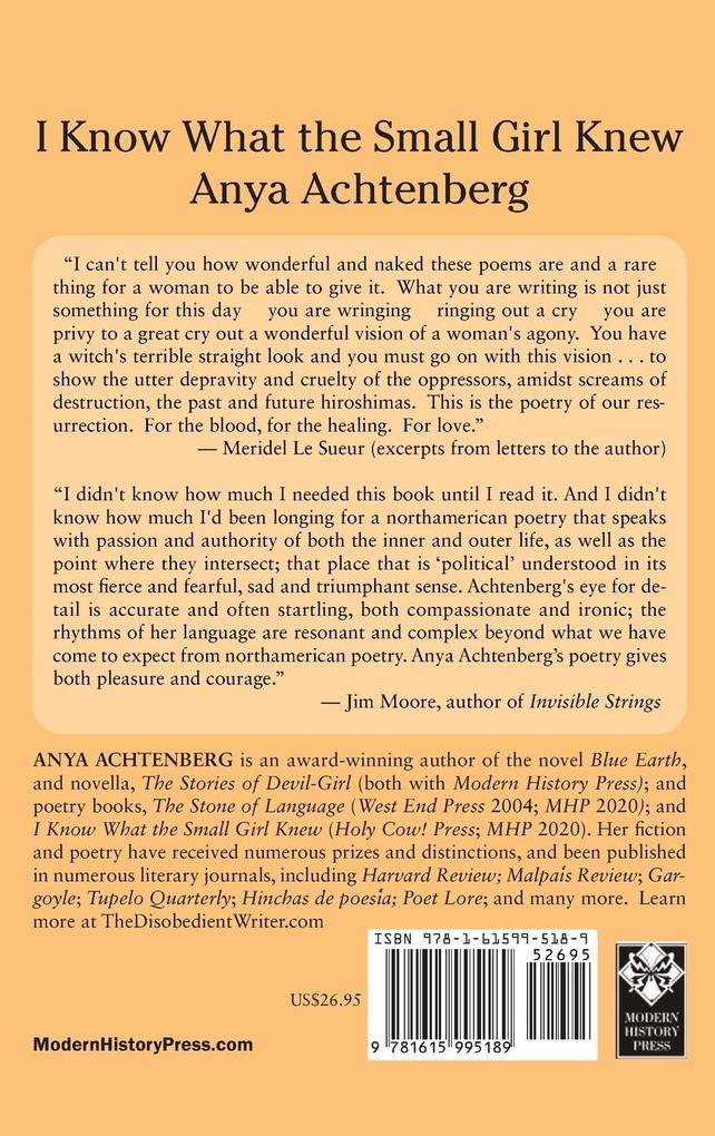 Weitere Ansicht: I Know What the Small Girl Knew | Anya Achtenberg