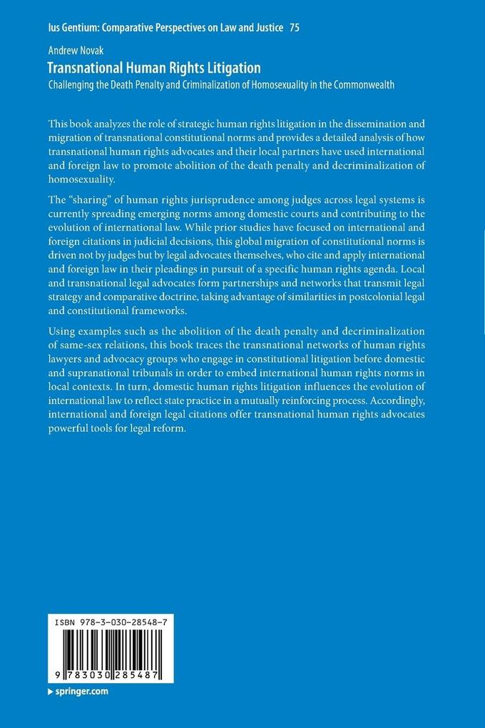 Weitere Ansicht: Transnational Human Rights Litigation | Andrew Novak