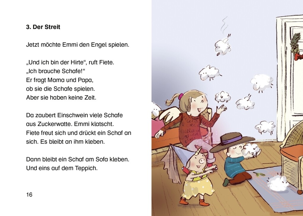 Weitere Ansicht: Emmi & Einschwein. Fröhliche Schweinachten! | Anna Böhm