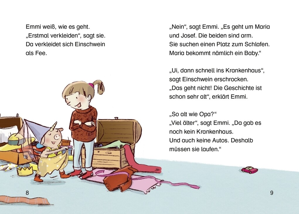 Weitere Ansicht: Emmi & Einschwein. Fröhliche Schweinachten! | Anna Böhm