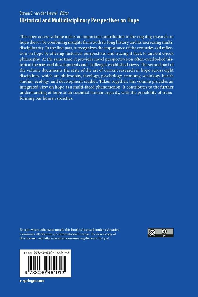 Weitere Ansicht: Historical and Multidisciplinary Perspectives on Hope