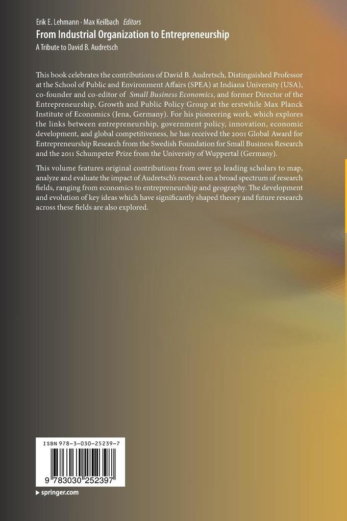 Weitere Ansicht: From Industrial Organization to Entrepreneurship