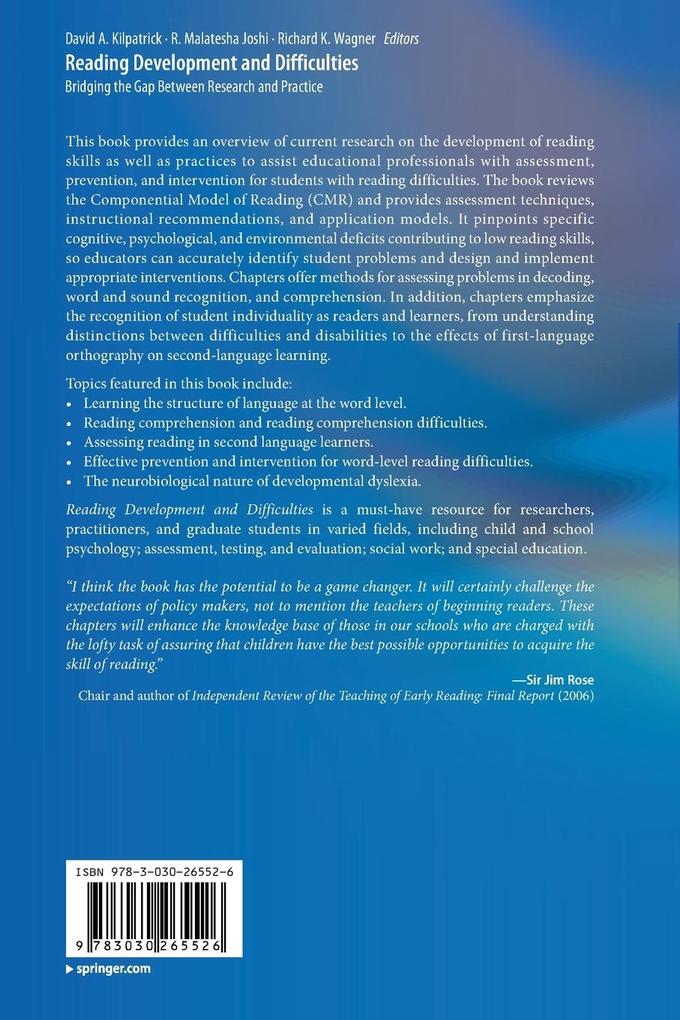 Weitere Ansicht: Reading Development and Difficulties