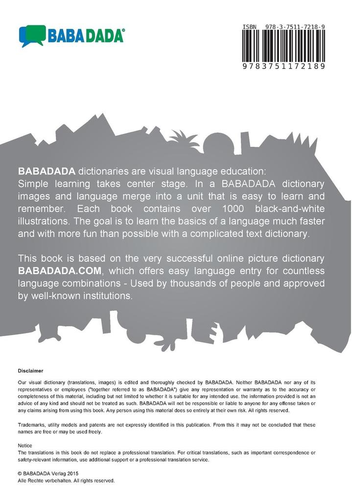 Weitere Ansicht: bahasa Melayu - Papiamento (Aruba), kamus visual, BW | Babadada Gmbh