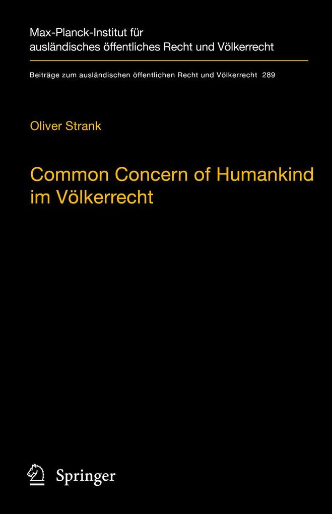Produktbild: Common Concern of Humankind im Völkerrecht | Oliver Strank