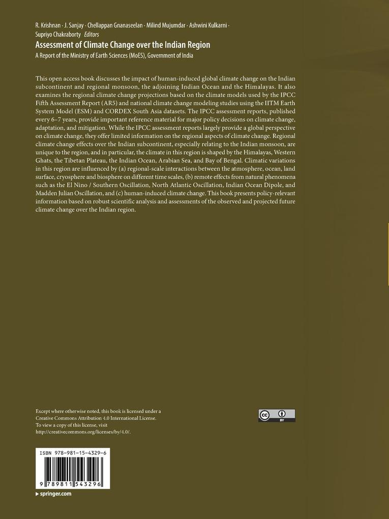 Weitere Ansicht: Assessment of Climate Change over the Indian Region