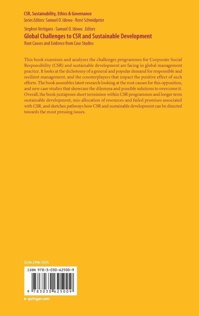 Weitere Ansicht: Global Challenges to CSR and Sustainable Development