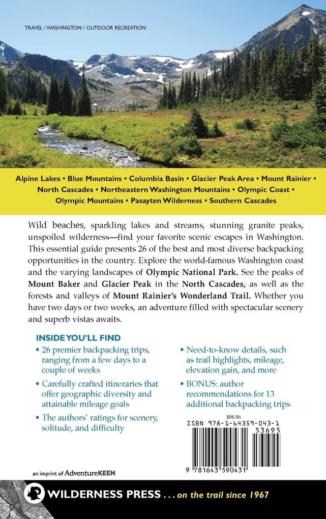 Weitere Ansicht: Backpacking Washington | Douglas Lorain, Mark Wetherington