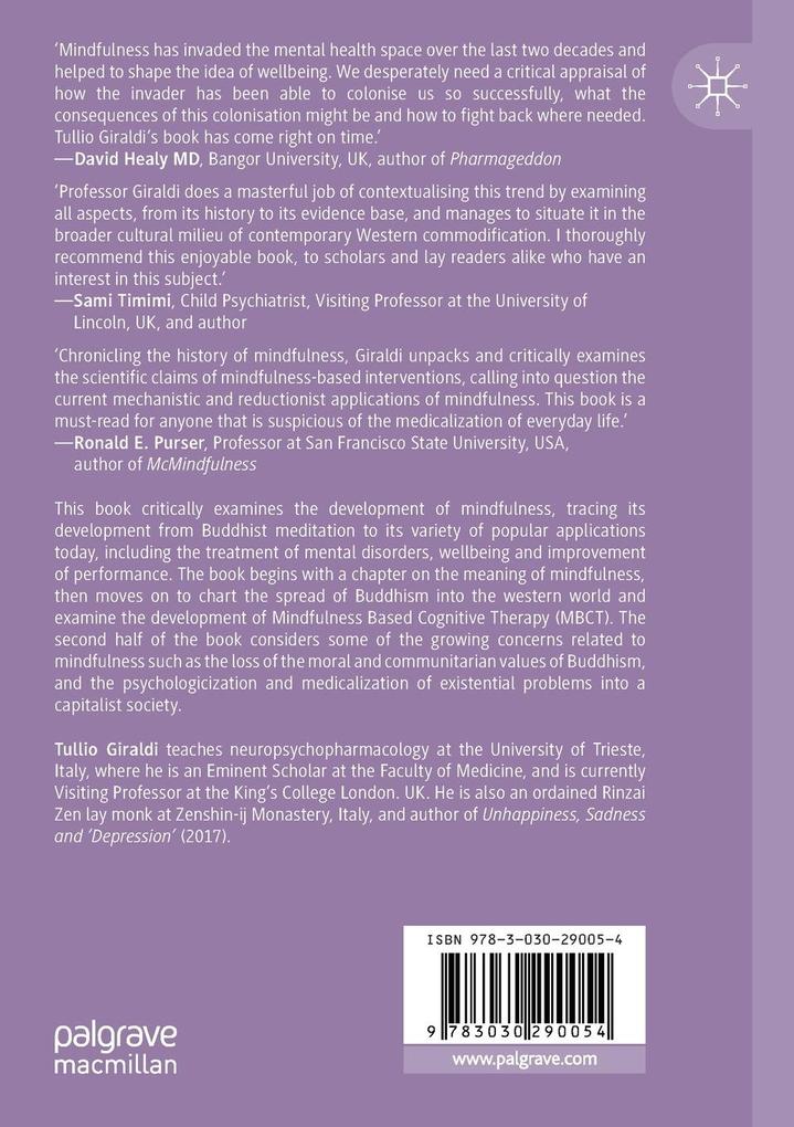 Weitere Ansicht: Psychotherapy, Mindfulness and Buddhist Meditation | Tullio Giraldi