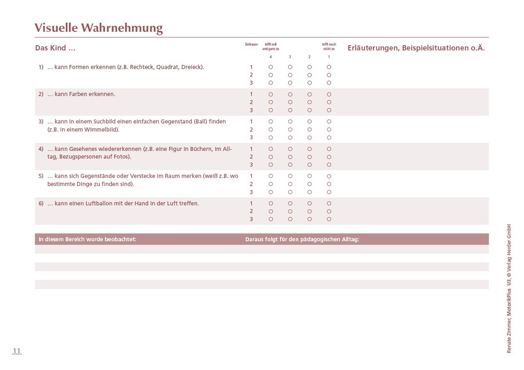 Weitere Ansicht: MotorikPlus U3 [10 Bögen] | Renate Zimmer