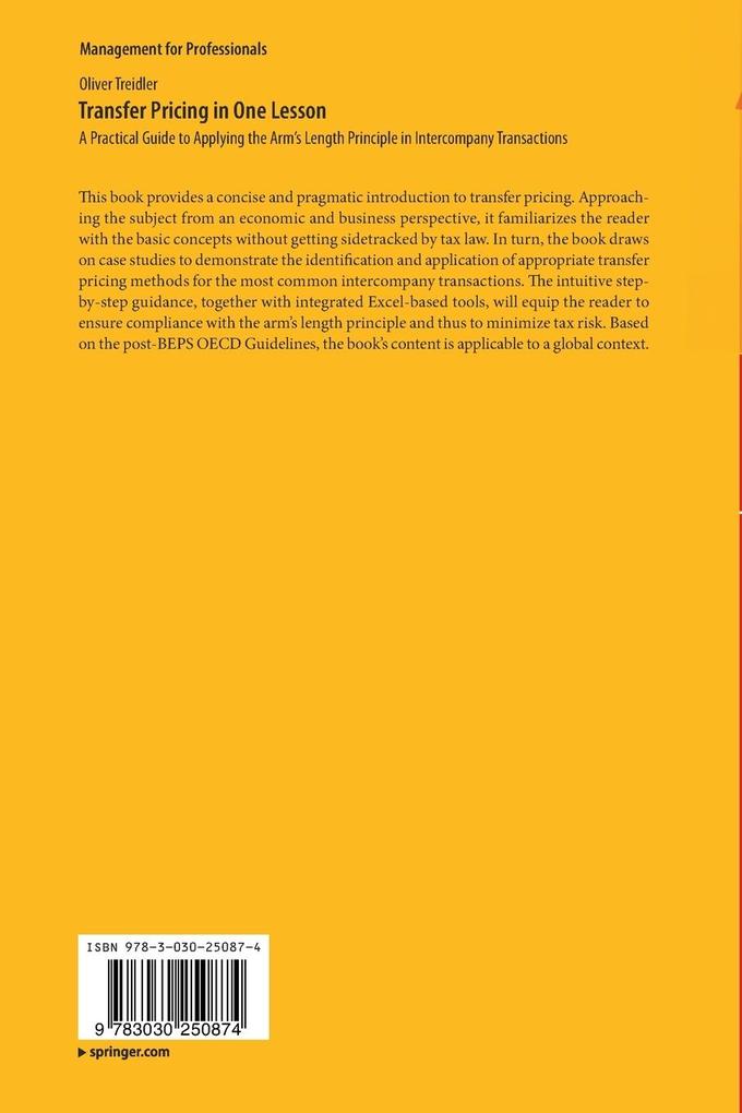 Weitere Ansicht: Transfer Pricing in One Lesson | Oliver Treidler