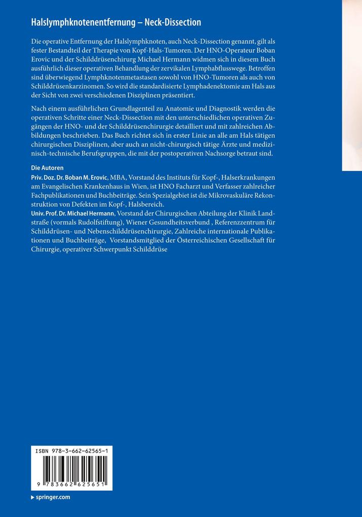Weitere Ansicht: Halslymphknotenentfernung - Neck-Dissection | Boban M. Erovic, Michael Hermann