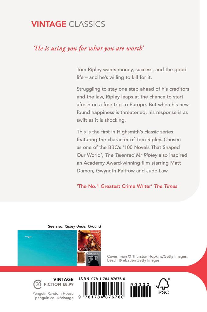 Weitere Ansicht: The Talented Mr Ripley | Patricia Highsmith