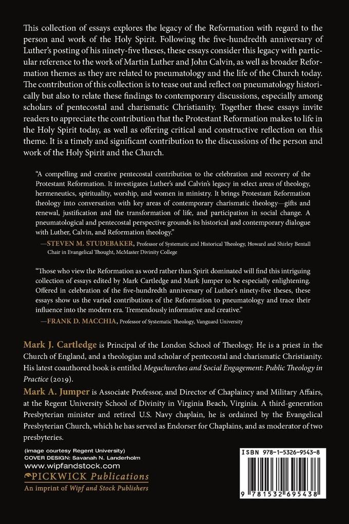Weitere Ansicht: The Holy Spirit and the Reformation Legacy