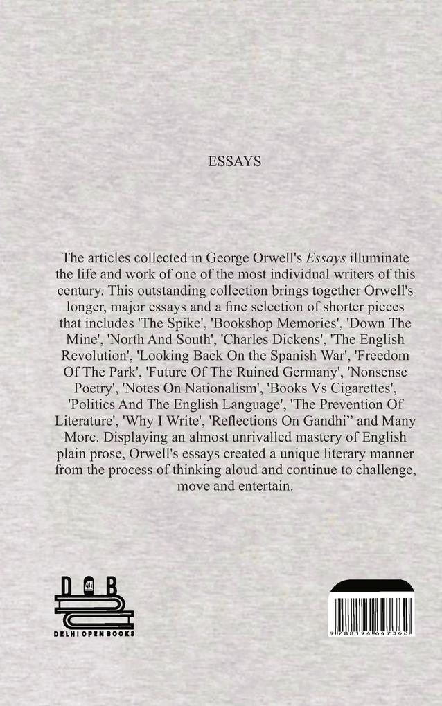 Weitere Ansicht: Essays | George Orwell