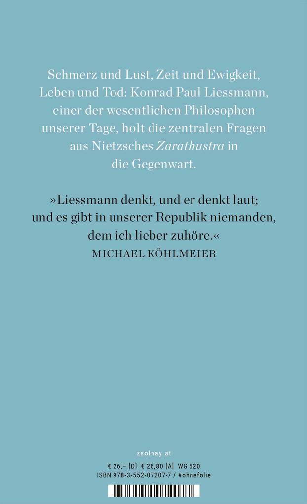 Weitere Ansicht: Alle Lust will Ewigkeit | Konrad Paul Liessmann