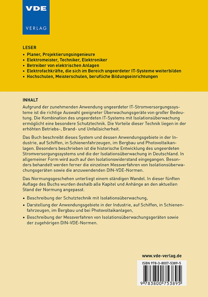 Weitere Ansicht: Schutztechnik mit Isolationsüberwachung | Wolfgang Hofheinz