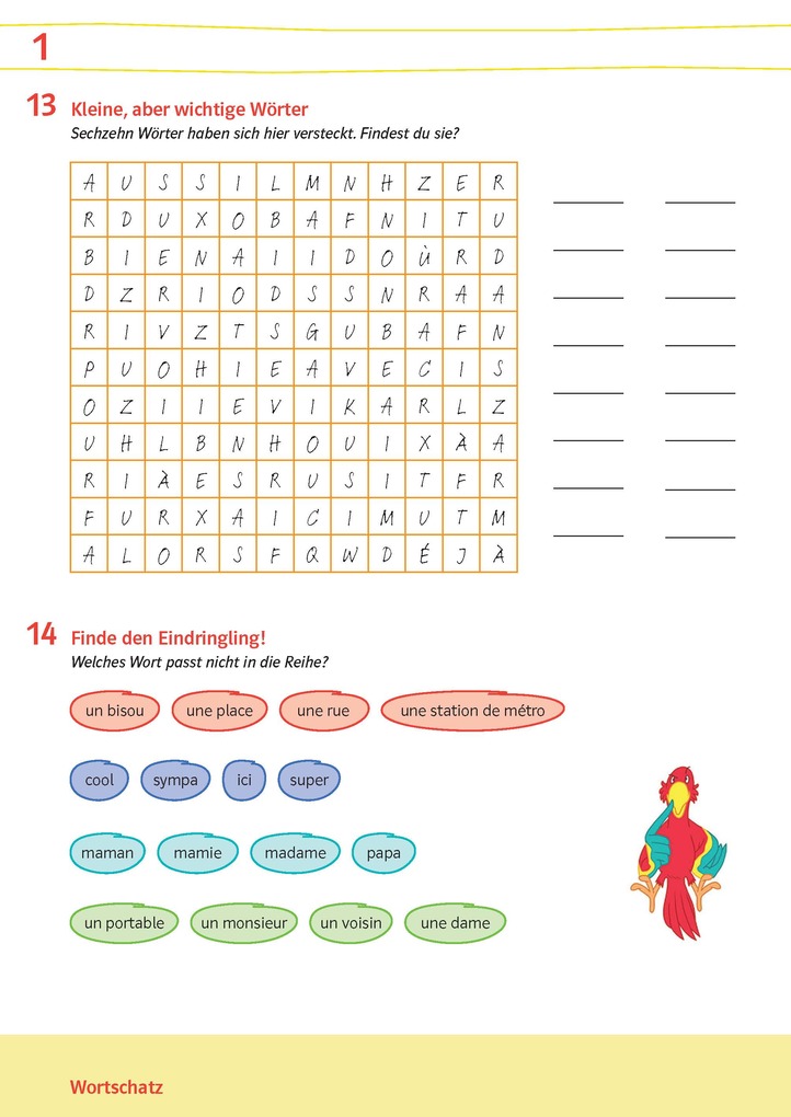 Weitere Ansicht: Découvertes 1 (ab 2020) - Übungsblock zum Schulbuch 1. Lernjahr