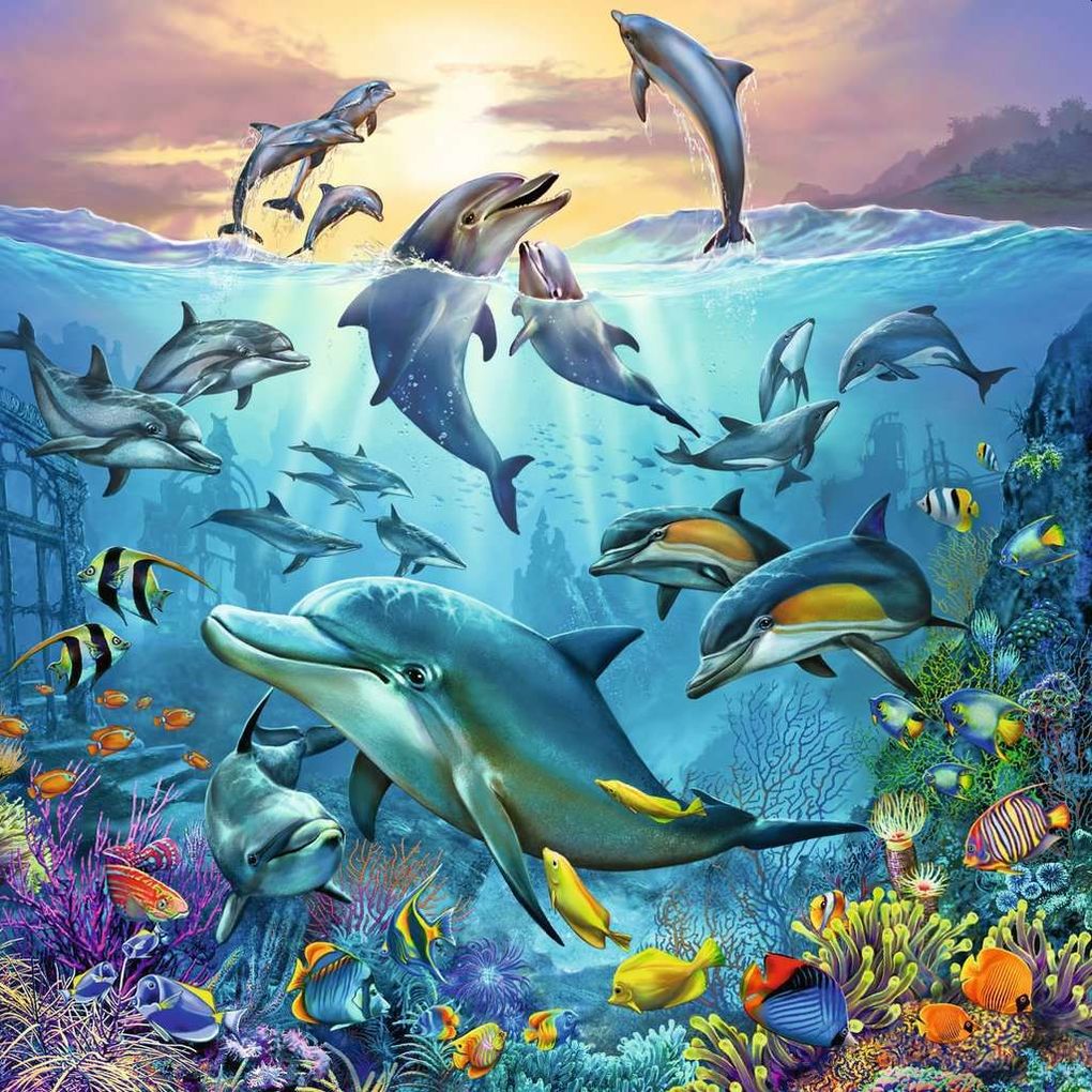 Weitere Ansicht: Ravensburger - Tierwelt des Ozeans, 3 x 49 Teile