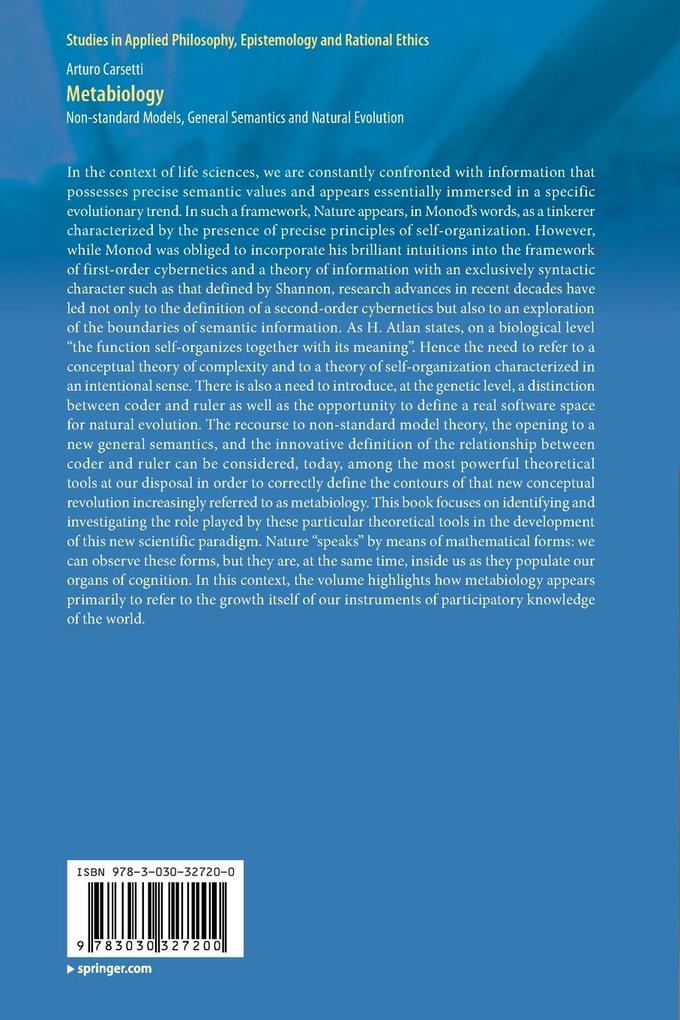 Weitere Ansicht: Metabiology | Arturo Carsetti