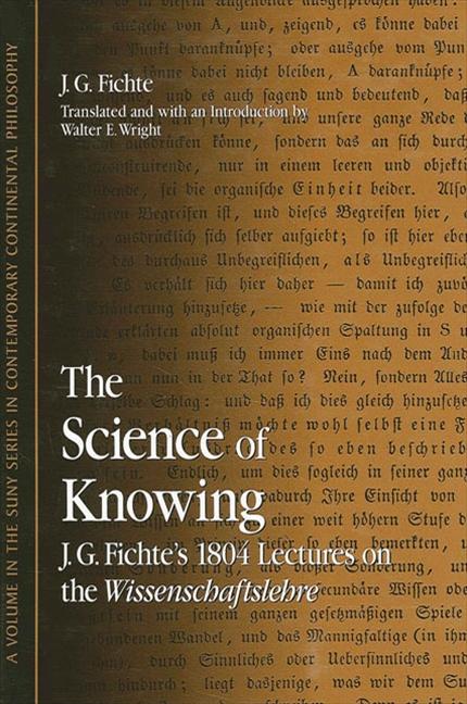 Produktbild: The Science of Knowing | J. G. Fichte