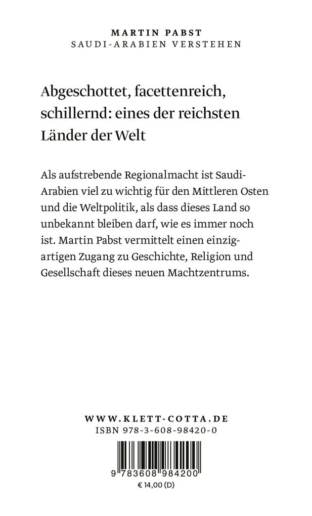 Weitere Ansicht: Saudi-Arabien verstehen | Martin Pabst