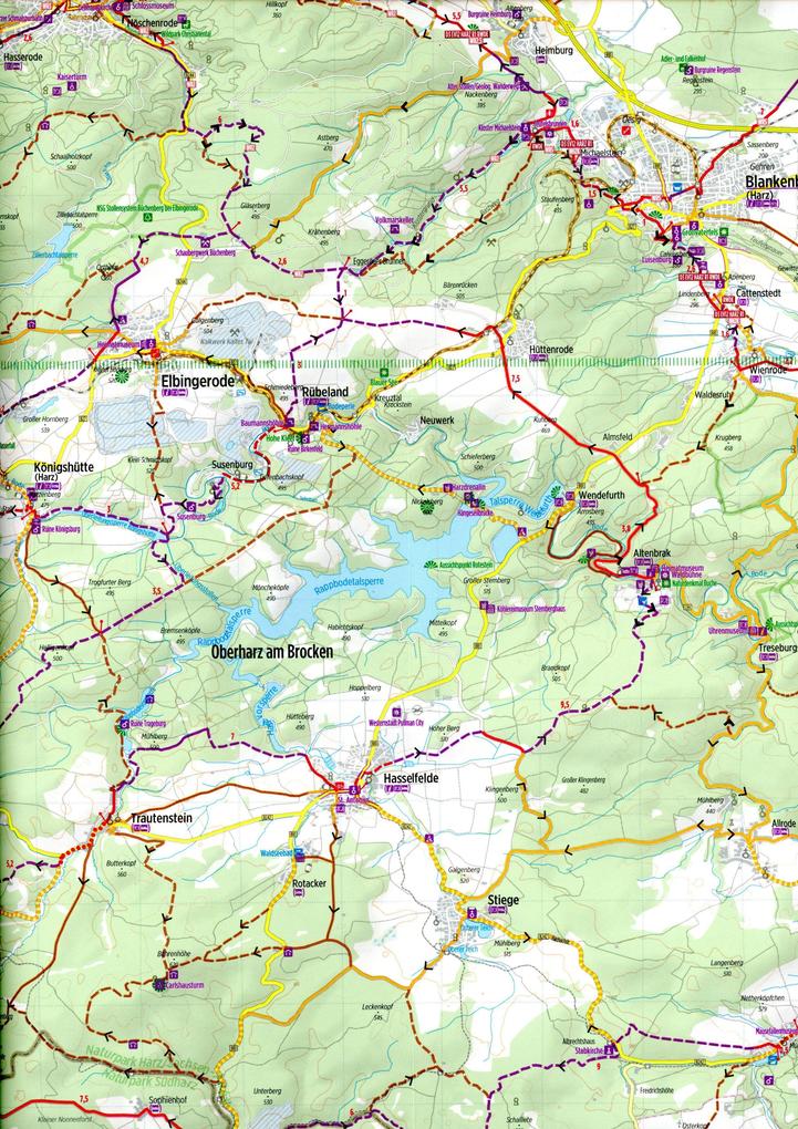 Weitere Ansicht: Radkarte Harz 1:75.000 (RK-SAA05)