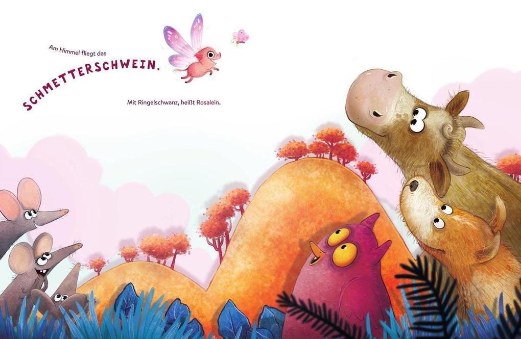 Weitere Ansicht: Rosalein Schmetterschwein will fliegen | Steffi Hahn