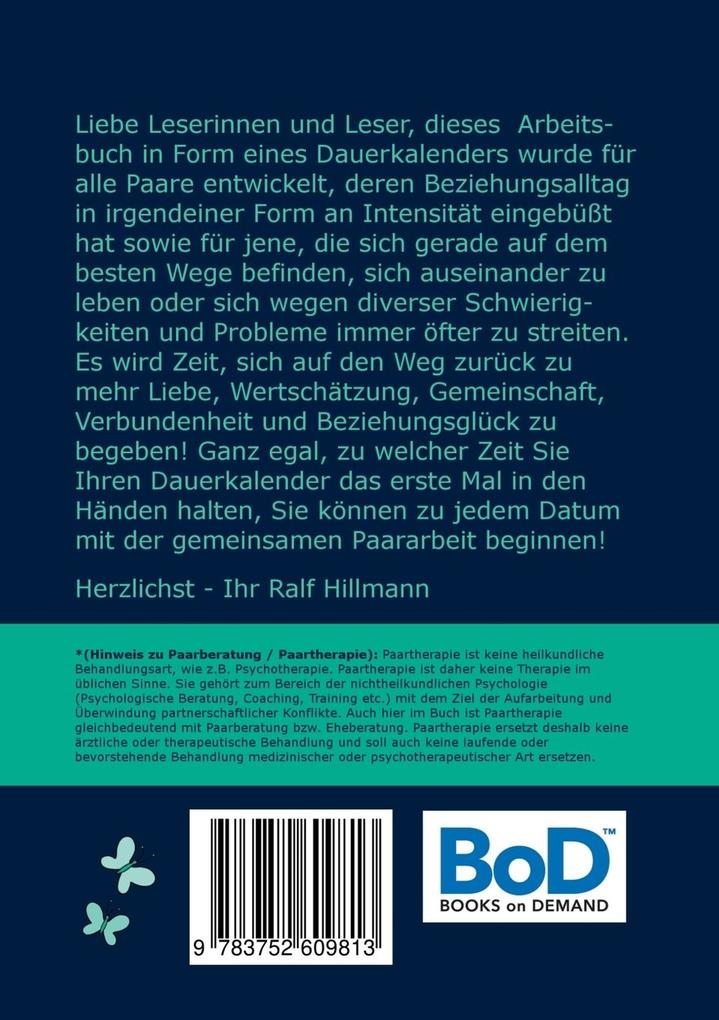 Weitere Ansicht: 5 Minuten Paartherapie an jedem Tag - 365 Übungen und Denkimpulse aus der Paarberatung | Ralf Hillmann