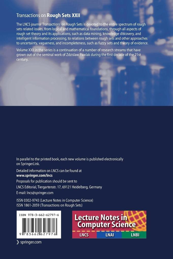 Weitere Ansicht: Transactions on Rough Sets XXII