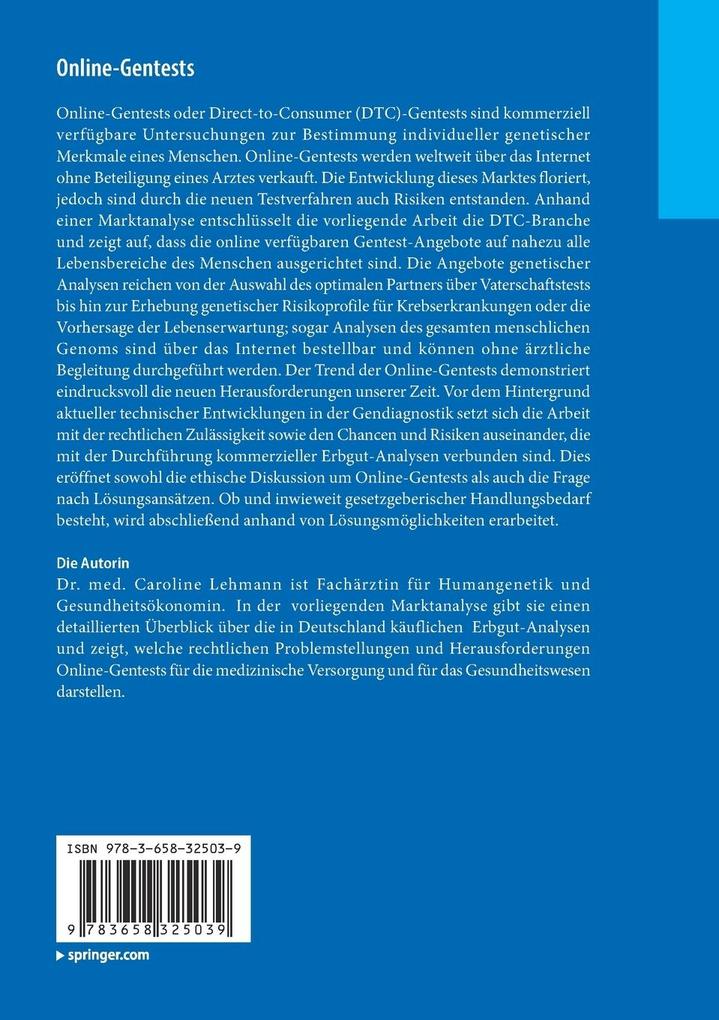 Weitere Ansicht: Online-Gentests | Caroline Lehmann