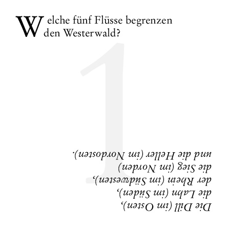 Weitere Ansicht: Westerwald-Quiz | Renate Kissel