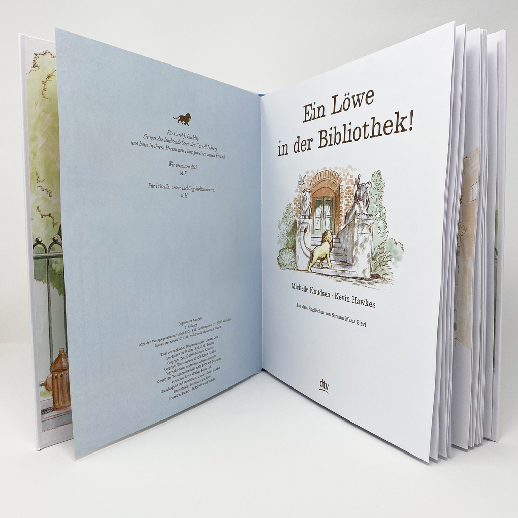Weitere Ansicht: Ein Löwe in der Bibliothek! | Michelle Knudsen