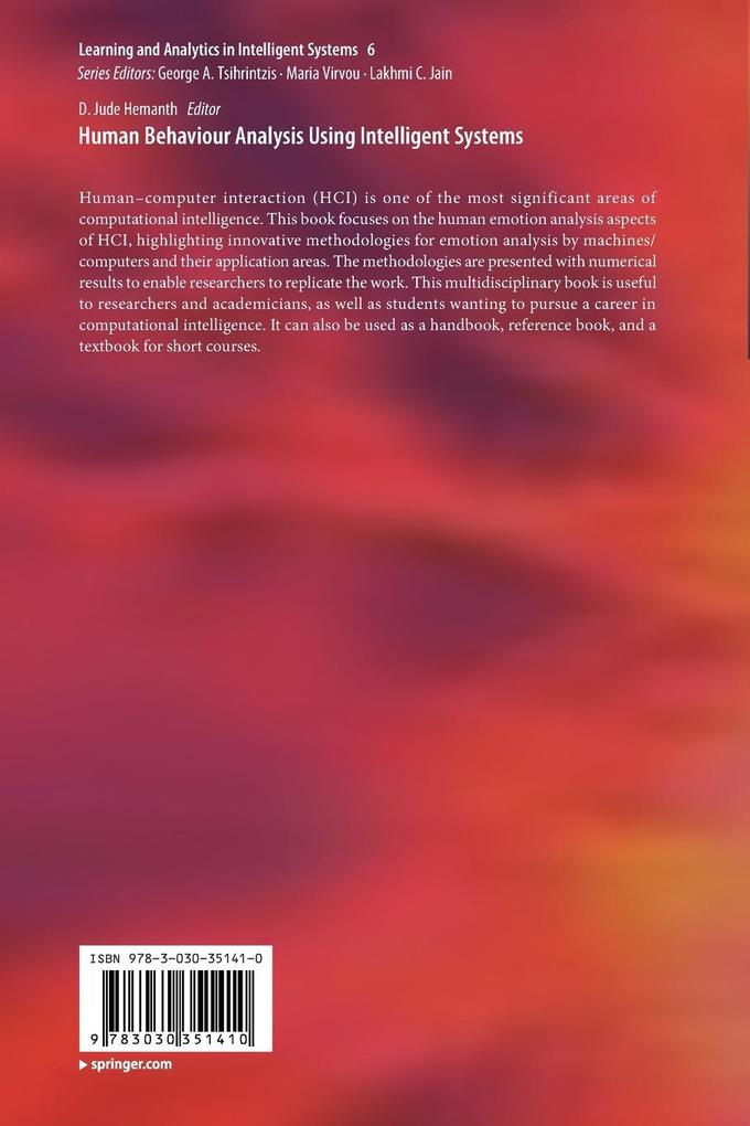 Weitere Ansicht: Human Behaviour Analysis Using Intelligent Systems