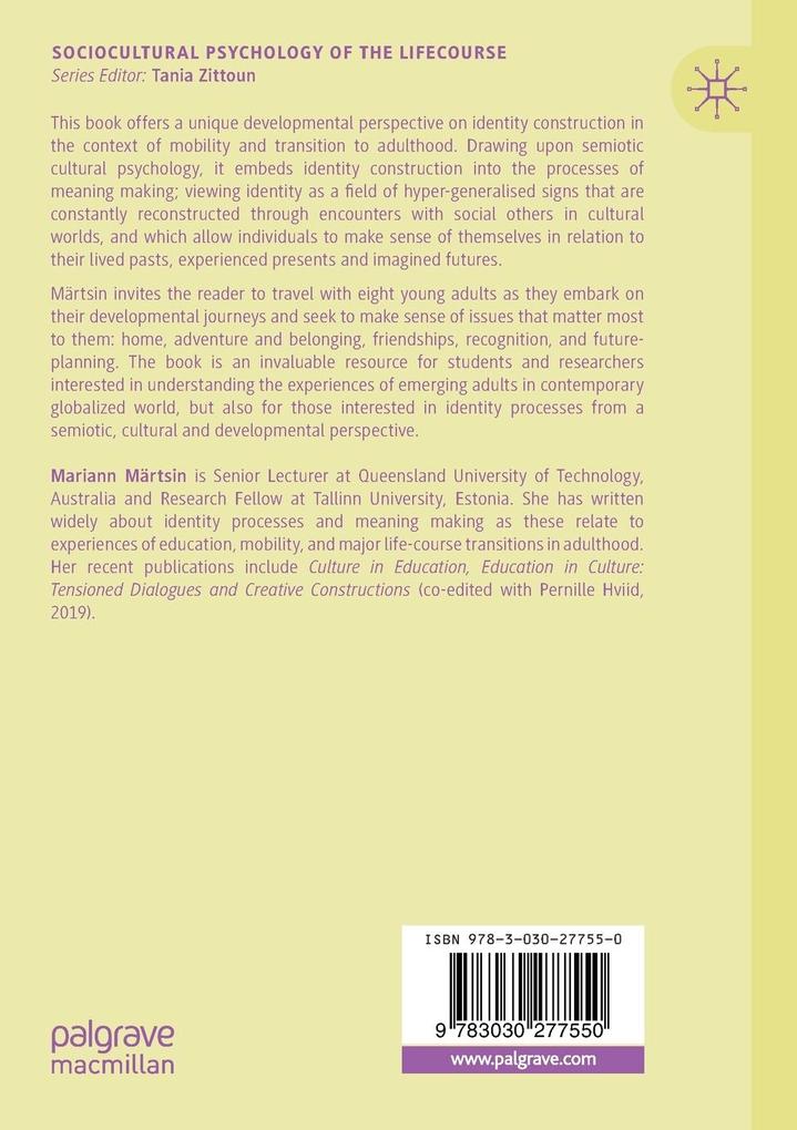 Weitere Ansicht: Identity Development in the Lifecourse | Mariann Märtsin