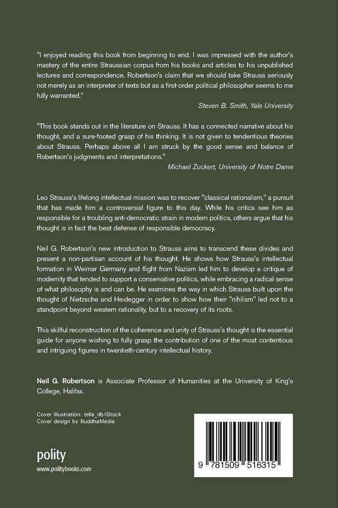 Weitere Ansicht: Leo Strauss | Neil G Robertson