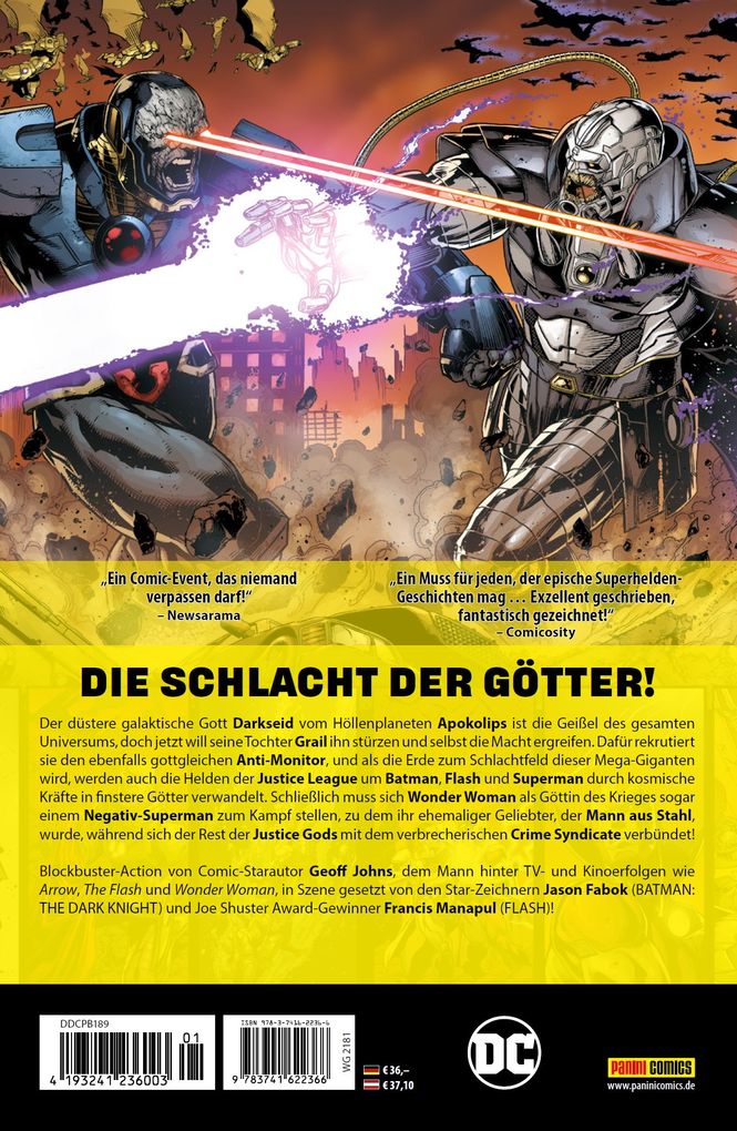 Weitere Ansicht: Justice League: Der Darkseid Krieg | Jason Fabok, Francis Manapul, Geoff Johns, Joe Prado, Oscar Jiménez
