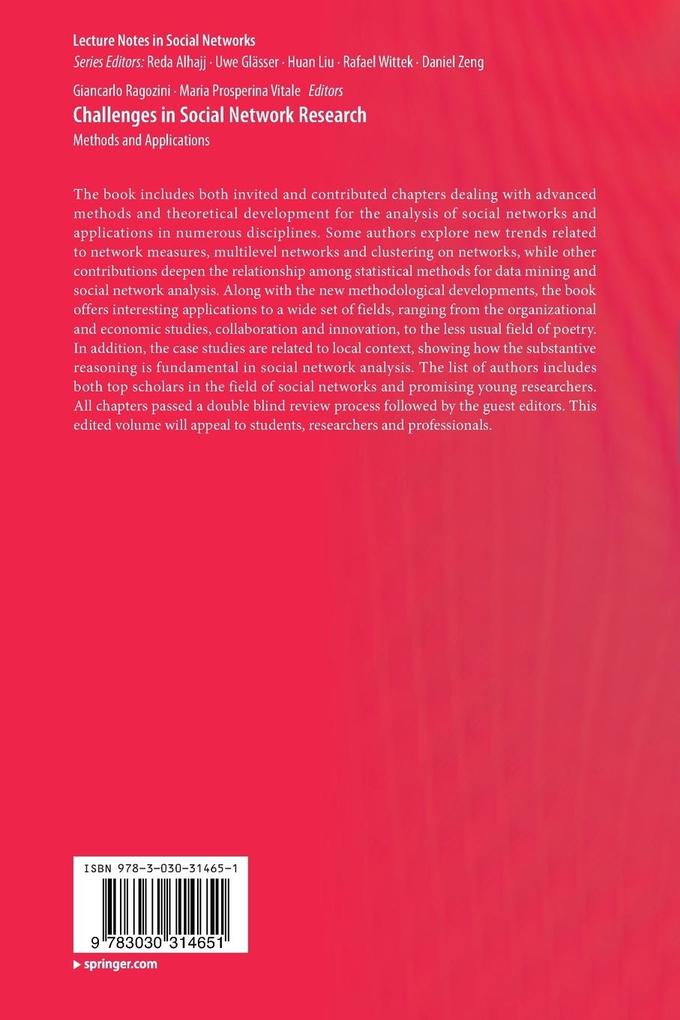 Weitere Ansicht: Challenges in Social Network Research