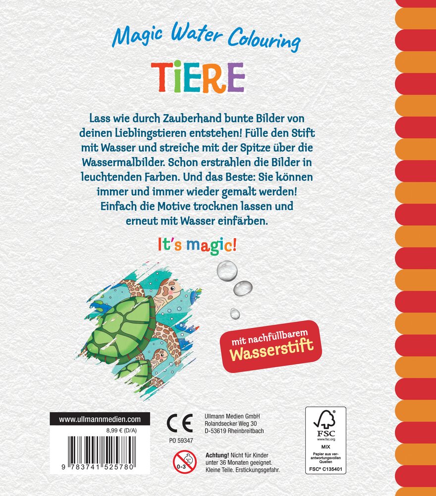 Weitere Ansicht: Magic Water Colouring - Tiere | Jenny Copper