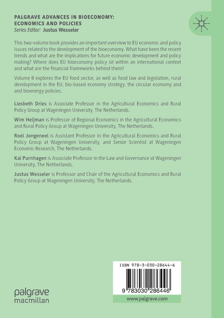 Weitere Ansicht: EU Bioeconomy Economics and Policies: Volume II